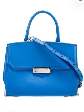 Alexander Wang Electric Royal Blue Leather TopHandle Shoulder Bag Lambskin Kelly